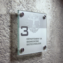 plaque signalétique intérieure